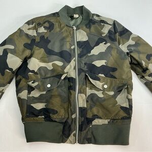 H&M Divided Olive Green Bomber Jacket